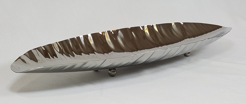 Elegance Small Canoe Boat Tray, Stainless Steel