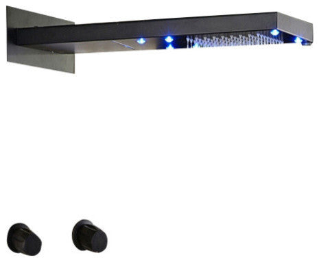Napoli Oil Rubbed Bronze LED Waterfall Rain Shower Set