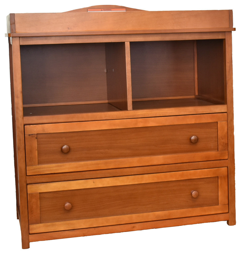 Baby Mile Lena 2-Drawer Changer, Pecan