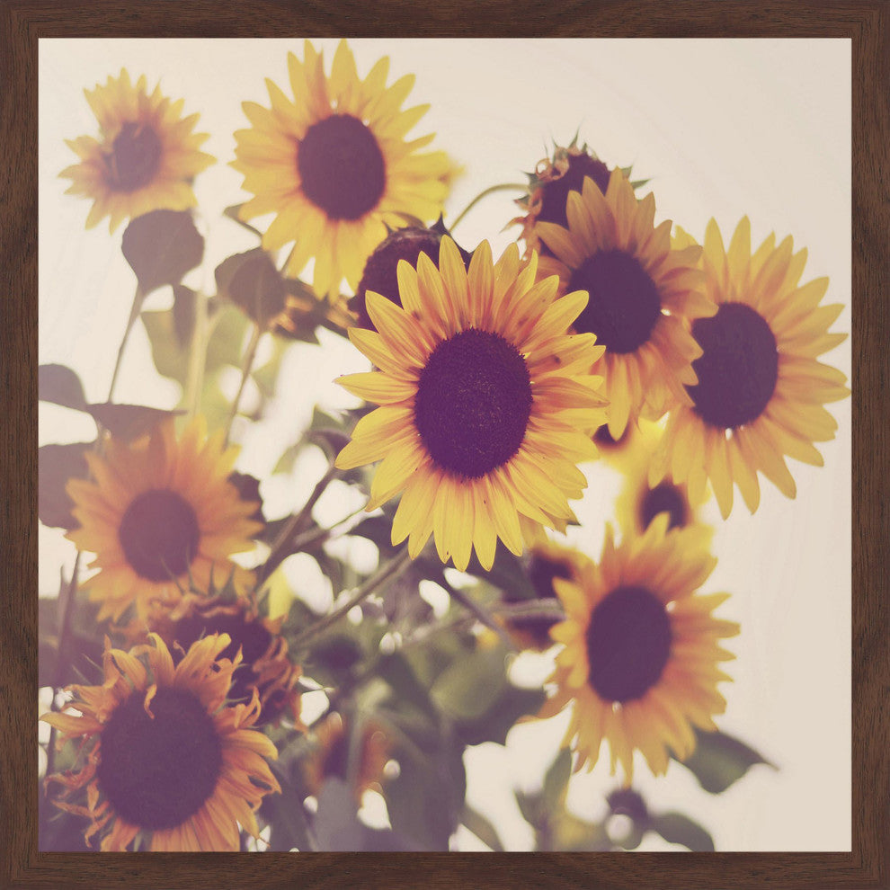 Marmont Hill, "Sunflowers" Framed Painting Print, 18x18