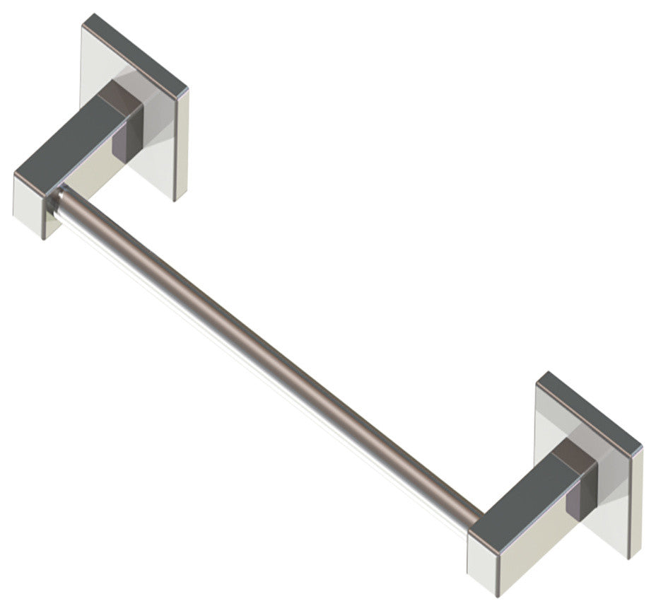 Primo Collection Towel Bar, Polished Chrome, 12"