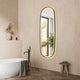 Cellini Rectangular Bathroom/Dressing LED Lighted Wall Mirror, Matte Black, 26"