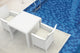Compamia Orlando Outdoor Square Dining Table, White