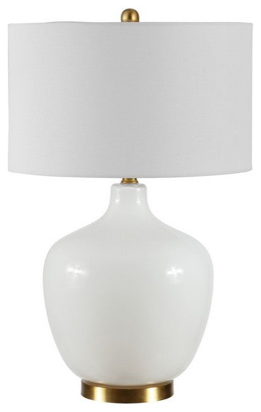 Safavieh Eugenie Glass Table Lamp Antique, White