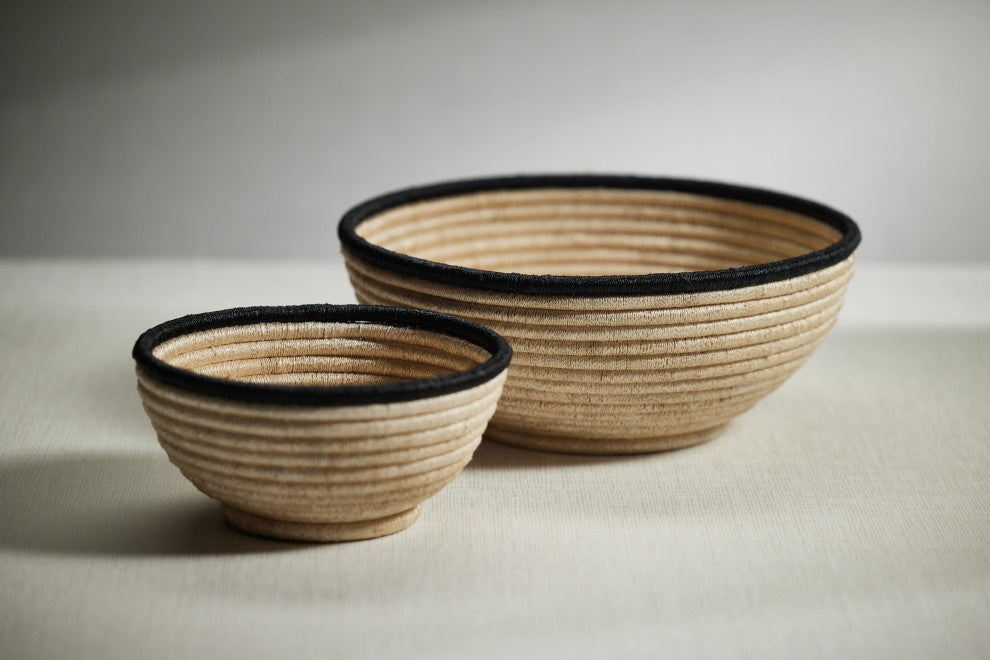 Matera Natural Coiled Abaca Bowl, Large