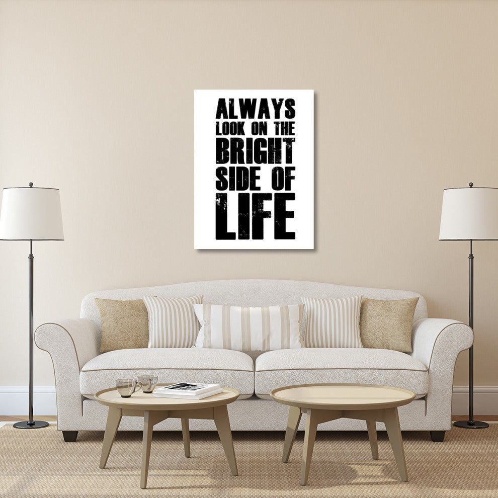 "Bright Side of Life Poster Poster White" Fine Art Print