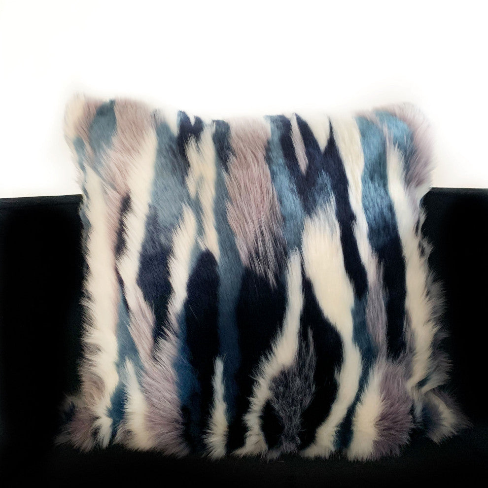 Plutus Fancy Animal Faux Fur Luxury Throw Pillow, 20"x36"