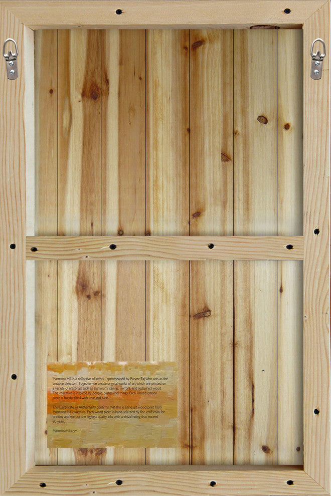 "Rabbit Formation" Painting Print on White Wood, 40"x60"