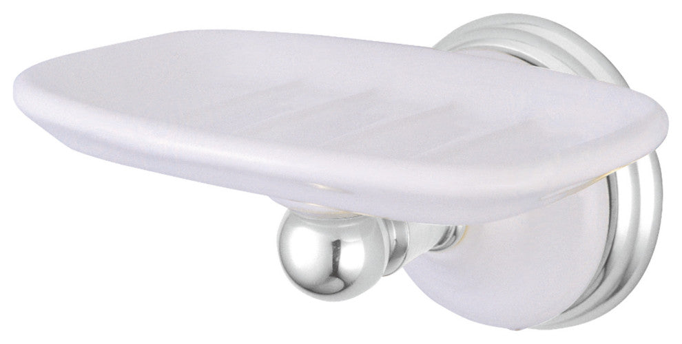 Kingston Brass Wall-Mount Soap Dish Holder, Polished Chrome