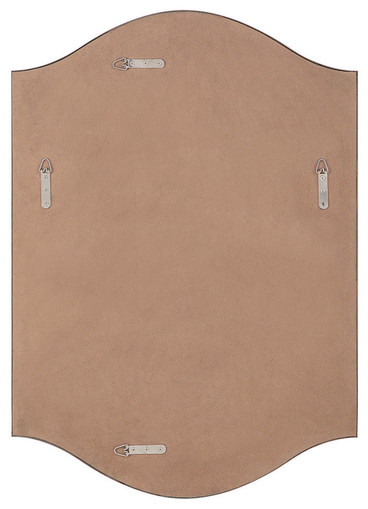 Florianne 36" Tall Rectangular Arch Mirror, Champagne