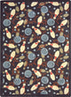 Games People Play Rug, Retro Bowl, 3'10"x5'4", Chocolate