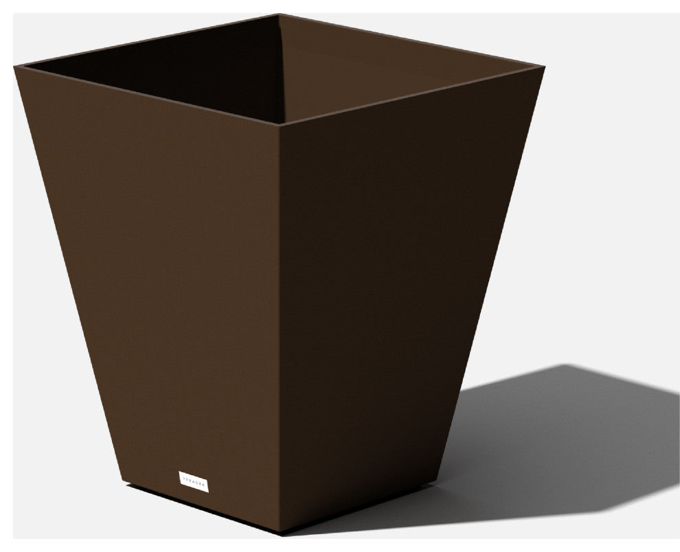 Nobleton Square Planter, Espresso, 22 Inch, 1 Pack