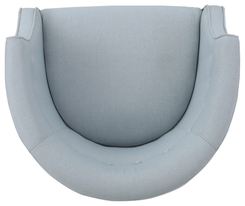 GDF Studio Davidson Tub Design Upholstered Accent Chair, Light Sky