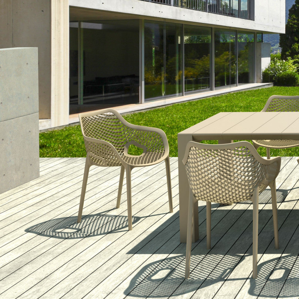 Compamia Air Dining Armchair, Set of 2, Taupe