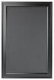 Bosc Wall Mounted Framed Magnetic Chalkboard, Black, 27.5x18.5