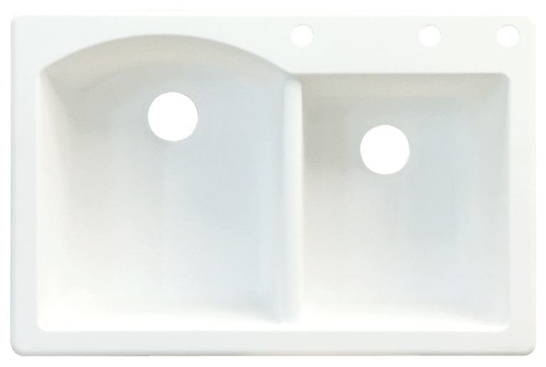 33-in x 22-in Drop-in Aversa Granite Kitchen Sink