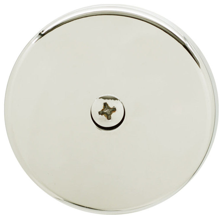 Twist & Close Tub Trim Set With One-Hole Overflow Faceplate, Polished Nickel
