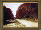 Claude Oscar Monet Road in a Forest Framed Premium Canvas Print, 18"x27"