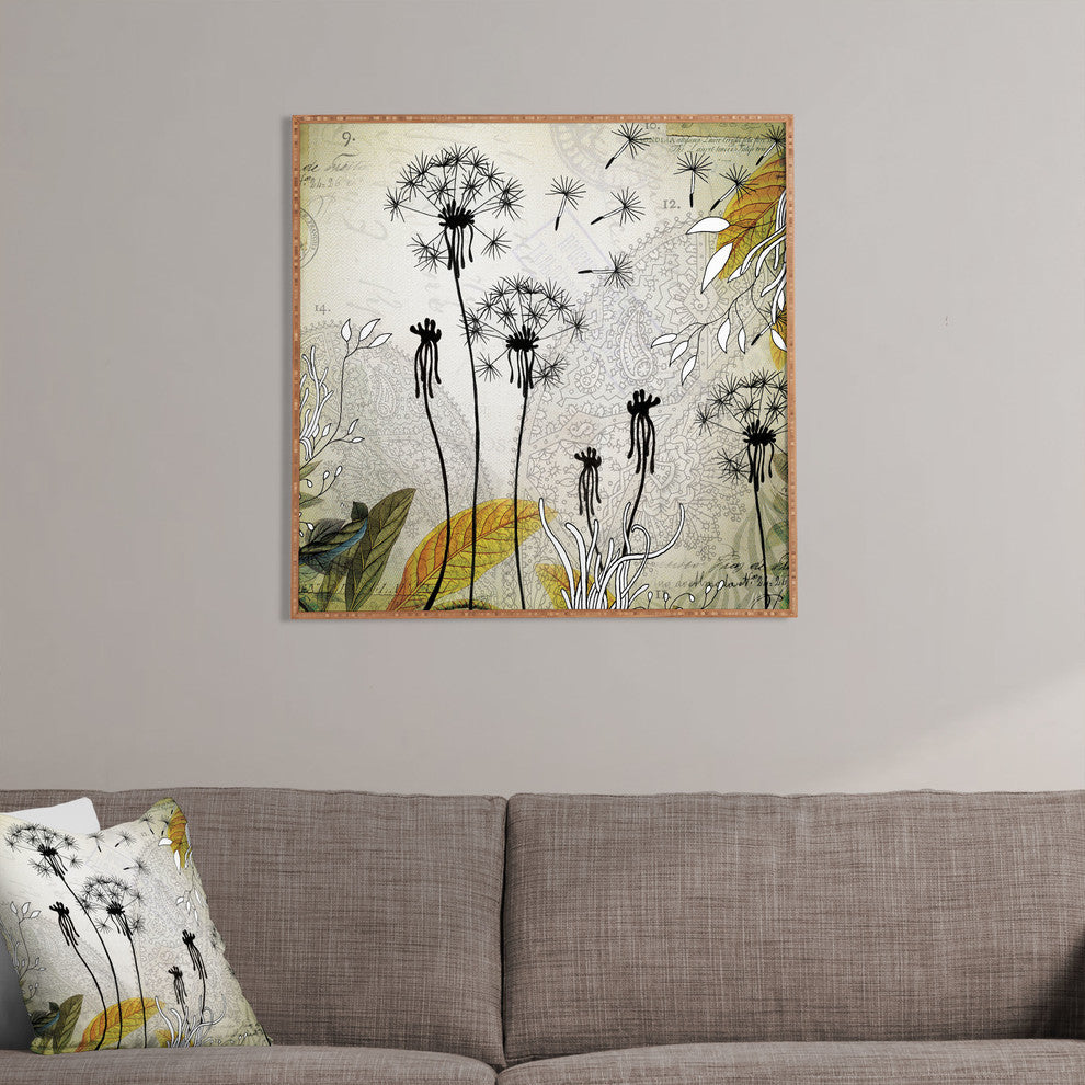 Deny Designs Iveta Abolina Little Dandelion Framed Wall Art