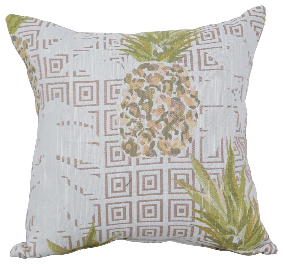 17" Jacquard Throw Pillows With Inserts, Set of 4, Zeena Blush