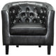 Modway Prospect Vinyl Armchair, Black
