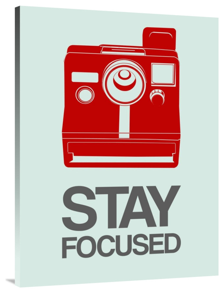 "Stay Focused Polaroid Camera Poster 4" Fine Art Print
