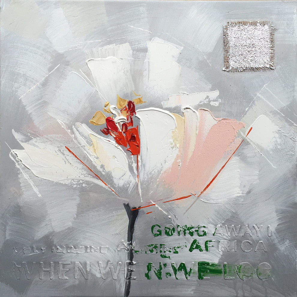 Hand Painted Flower in Memory Wall Decor Artwork II