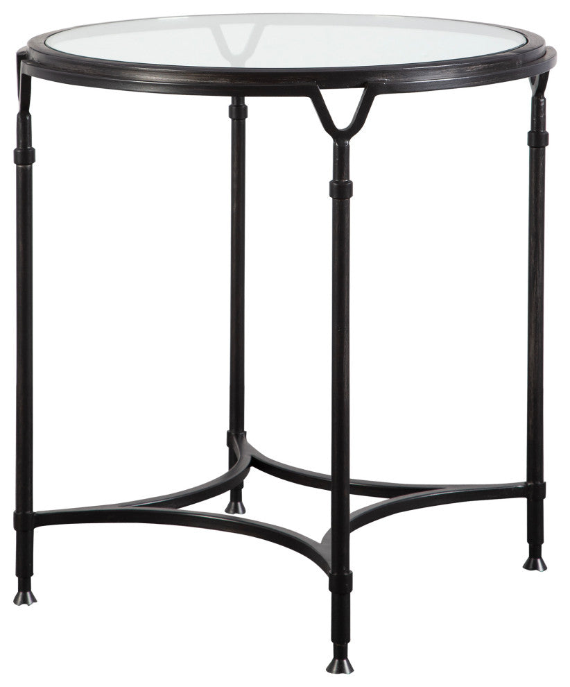 Uttermost Samson Glass Side Table