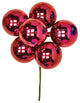 60Mm Burgundy Ball, Set of 6
