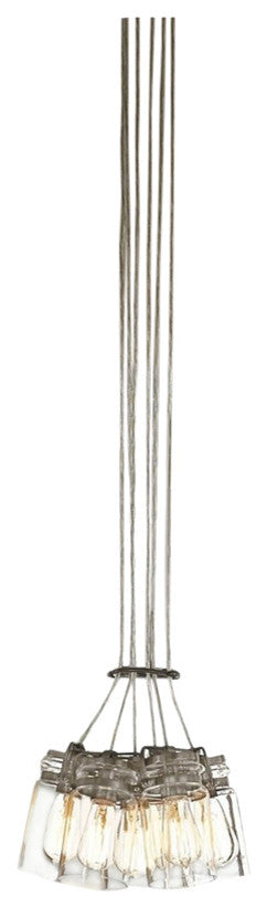 Pendant 6-Light, Brushed Nickel