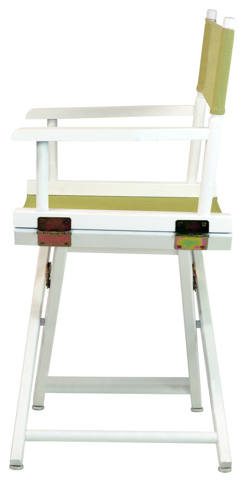 018" Director's Chair White Frame-Olive Canvas