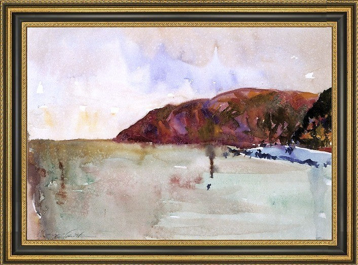 Charles Webster Hawthorne Lynmouth Cliffs Framed Premium Canvas Print, 16"x24"