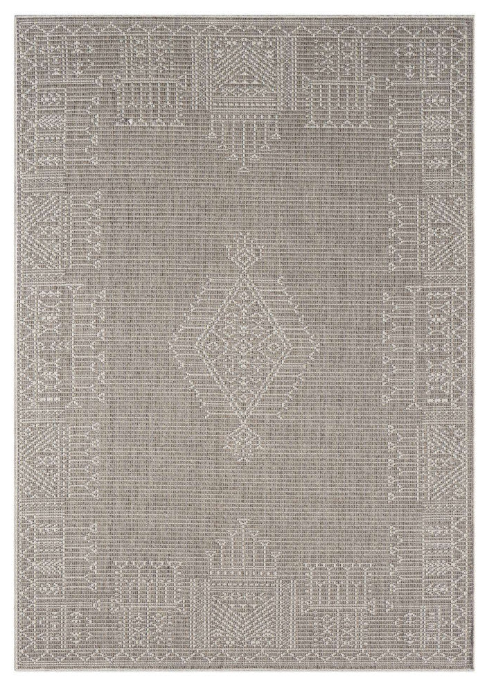 Pavilion Medallion Area Rug, Beige, 2'x3'