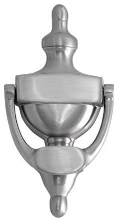 Traditional Door Knocker 8", Satin Nickel, 8"