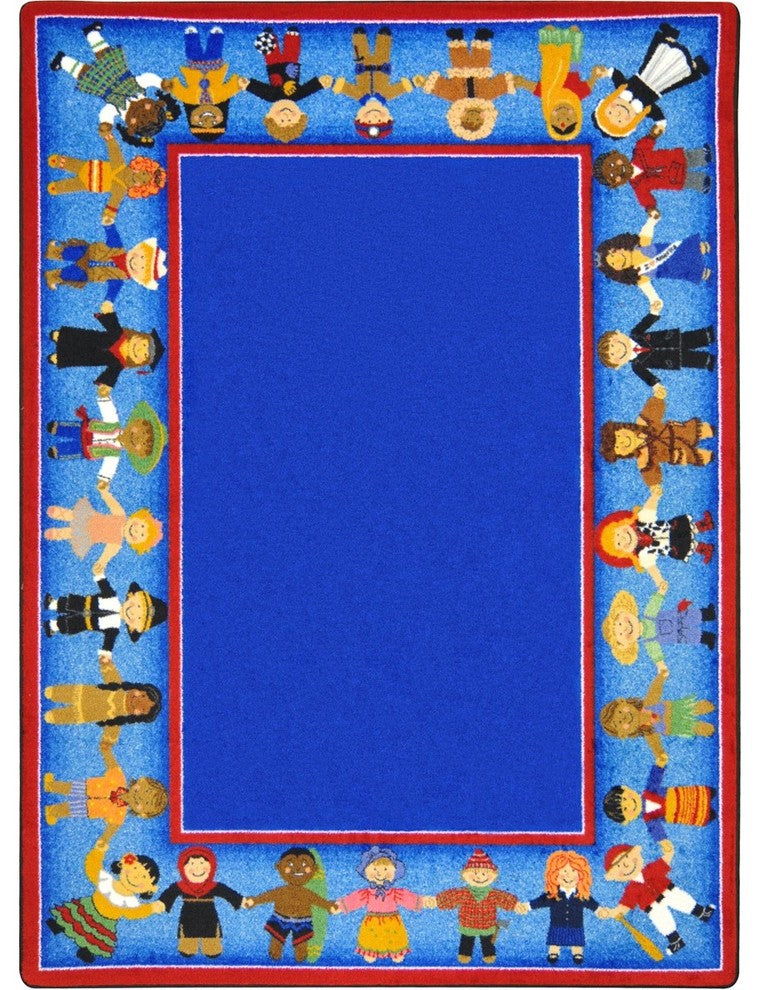 Kid Essentials Rug, Children of Many Cultures, 7'8"x10'9"
