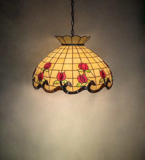 23 Wide Roseborder Pendant