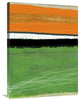 "Orange And Green Abstract 1" Fine Art Print