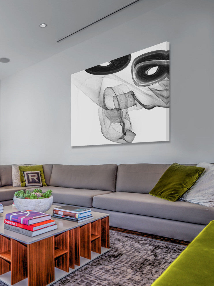 "Abstract Black and White 18-44-44" Print by Irena Orlo