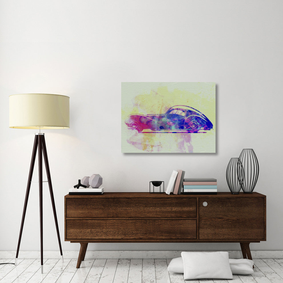 "Bugatti Atlantic Watercolor 3" Fine Art Print