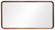 Vela Mirror, Walnut, 55"