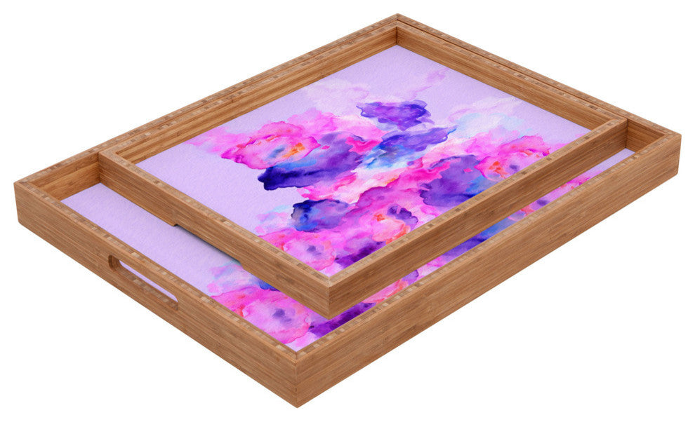 Deny Designs Viviana Gonzalez Watercolor Love 1 Rectangular Tray