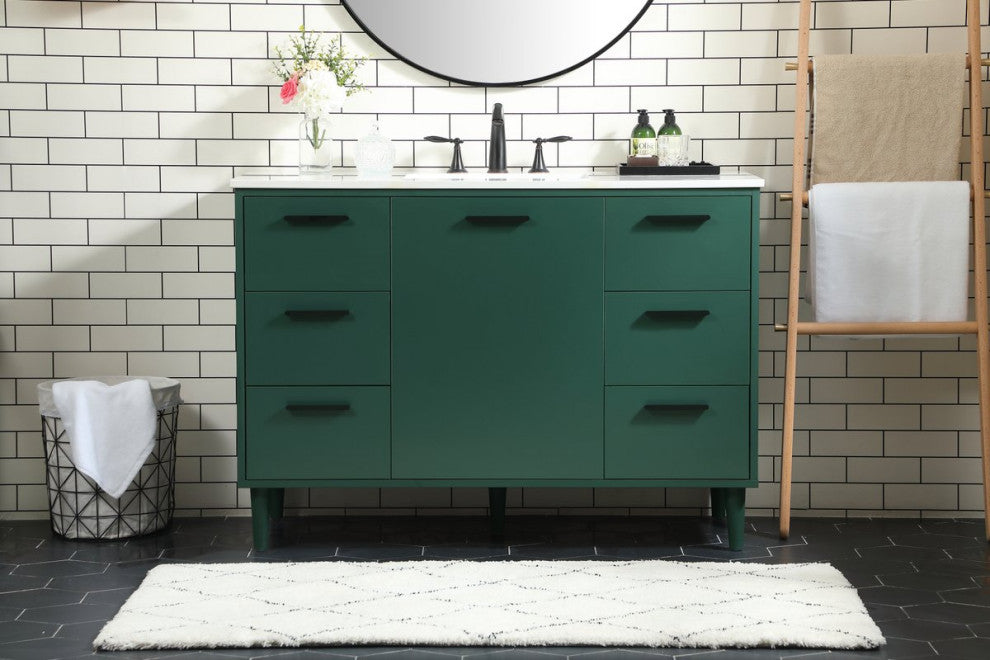 Bailey 48" Bathroom Vanity, Green