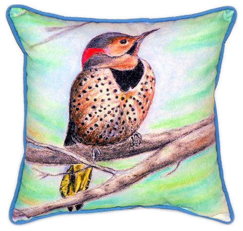 Pair of Betsy Drake Flicker Large Indoor/Outdoor Pillows 18x18