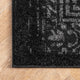 Nuloom Ring Around The Rosette Area Rug, Black 7'6"x9'6"