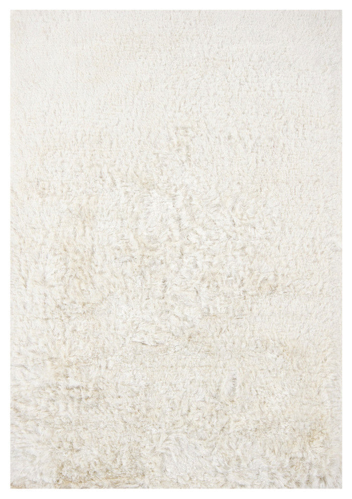 Naya Contemporary Area Rug, White, 9'x13' Rectangle