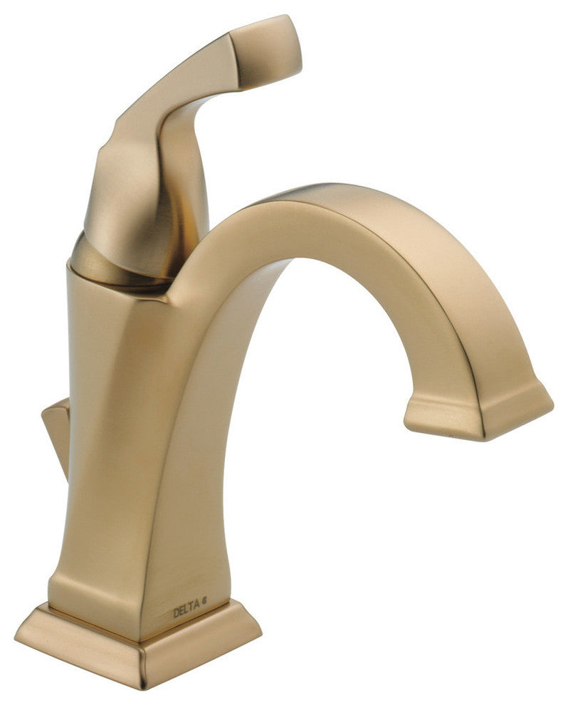 Delta Dryden Single Handle Bathroom Faucet, Champagne Bronze, 551-CZ-DST