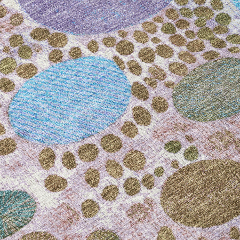 Machine Washable Indoor/Outdoor Chantille ACN1895 Khaki 3' x 5' Rug