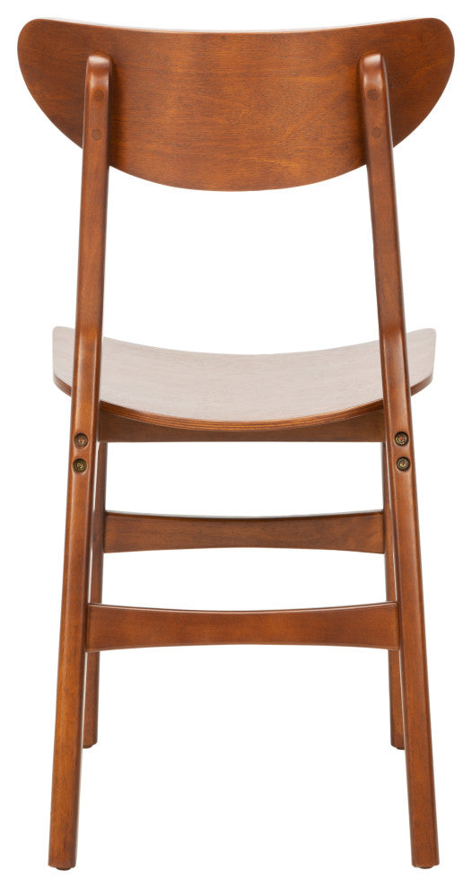 Safavieh Lucca Retro Dining Chair, Set of 2, Walnut