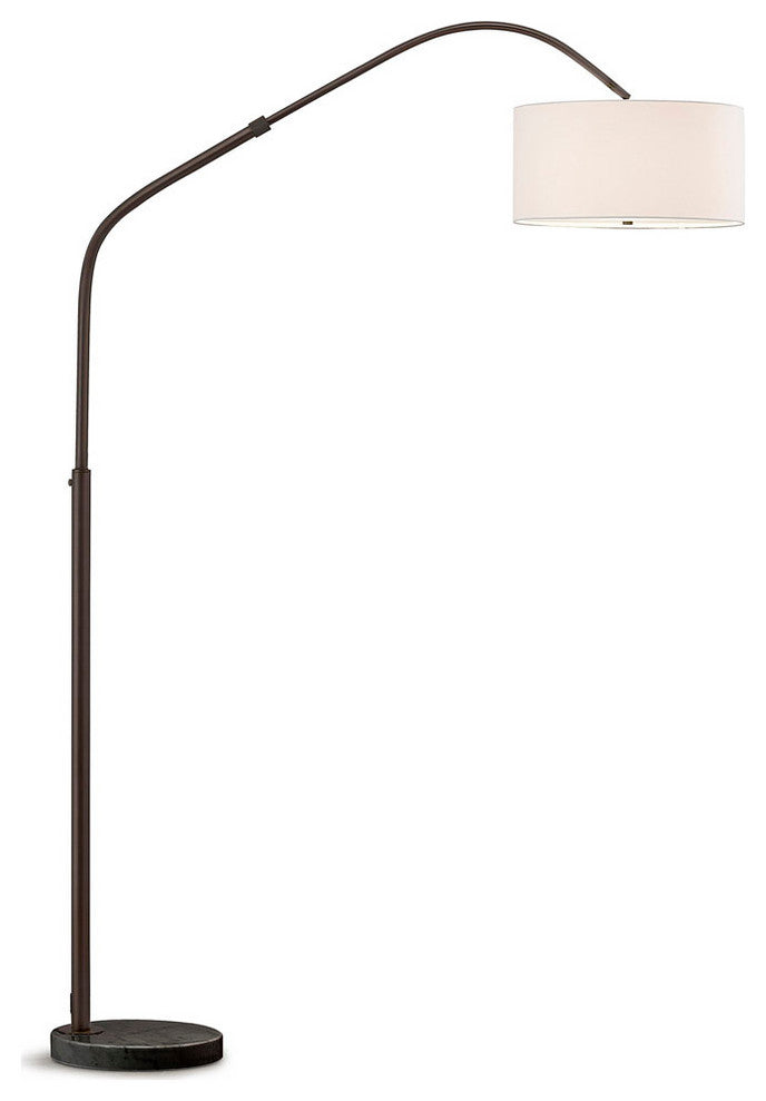 Aero Retractable Arch Floor Lamp, Dark Bronze