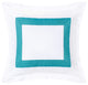 Turquoise Flange Sham Pillow Cover, 20"x20"